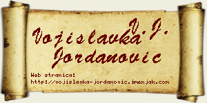 Vojislavka Jordanović vizit kartica